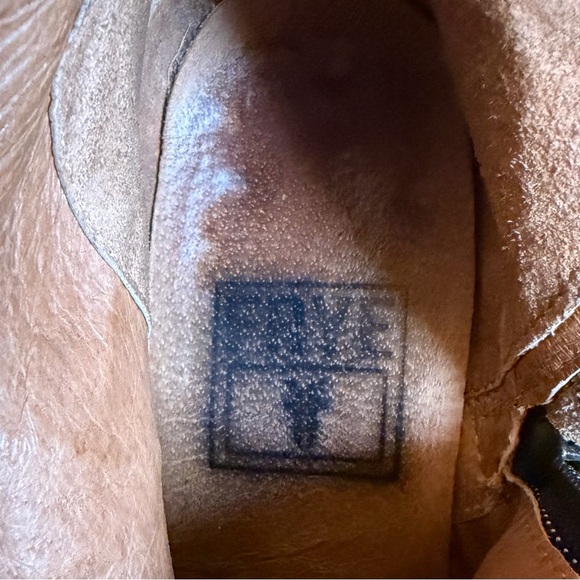 Frye Brown Leather Heeled Boots - Picture 5 of 6